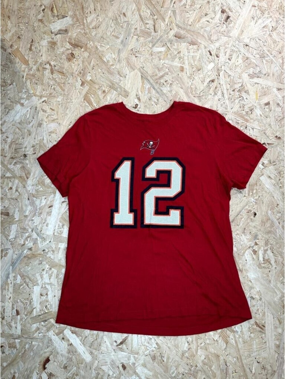Tom Brady Tampa Bay Buccaneers Nike Shirt Mens XL Red NFL Jersey Tee 12
